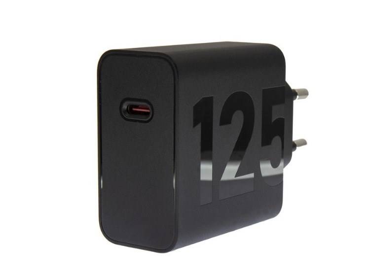 Motorola Solutions Wall Charger TurboPower 125W GaN USB-A w/1m USB-C Black