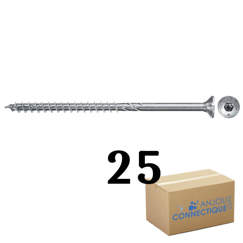 Fischer 670505, Schraube, Stahl, Holz, Allgemeiner Nutzen, Teilgewinde, Flachkopf