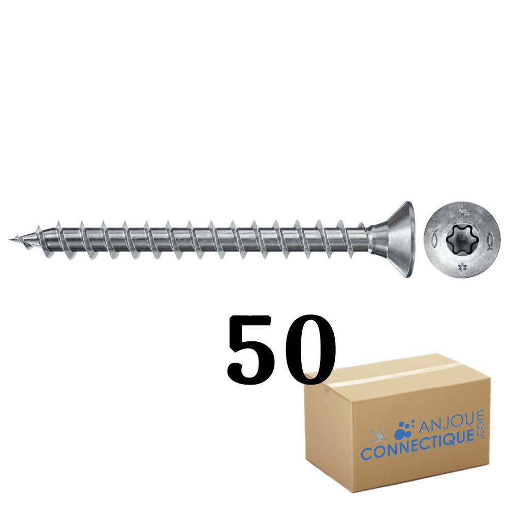 Fischer 670667, Schraube, Metall, Holz, Allgemeiner Nutzen, Vollgewinde, Flachkopf