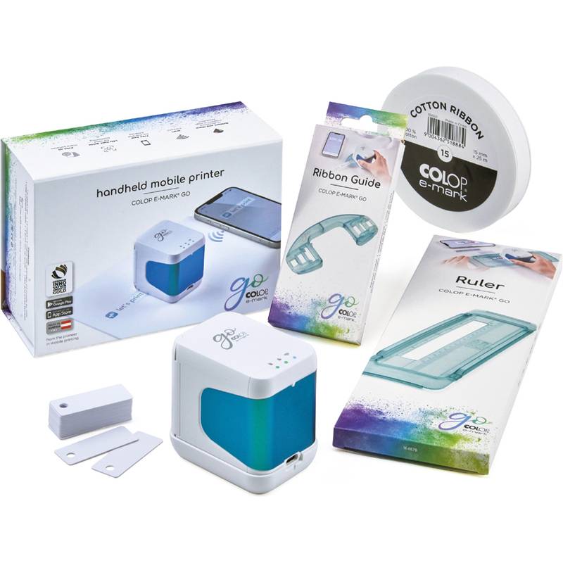 COLOP mobiler Drucker e-mark go Starter-Set, weiß (62518388)