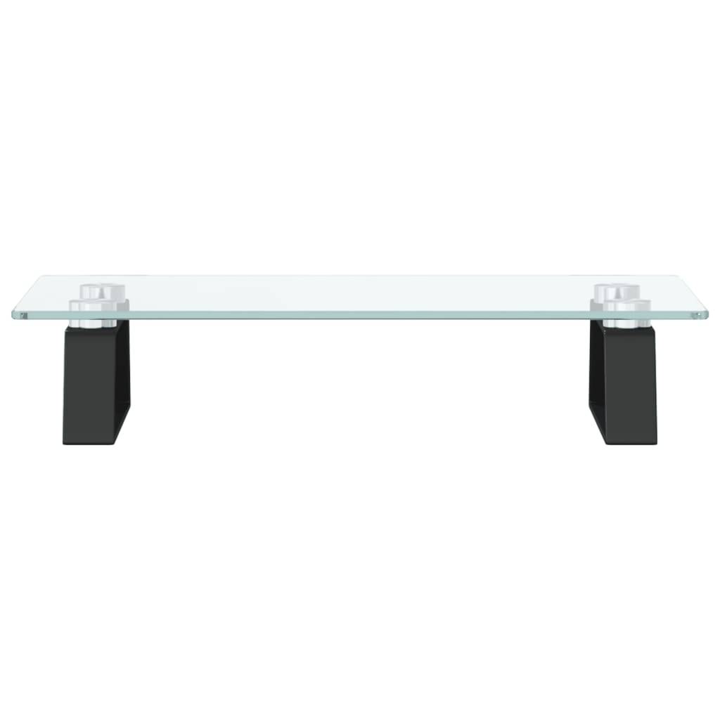 vidaXL Monitorständer Schwarz 40x20x8 cm Hartglas und Metall
