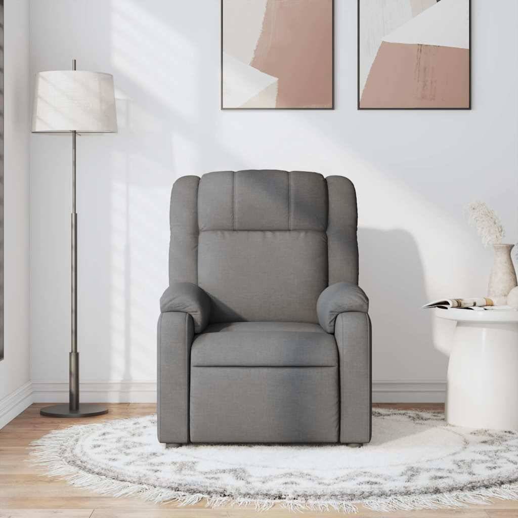 vidaXL Massagesessel Dunkelgrau Stoff