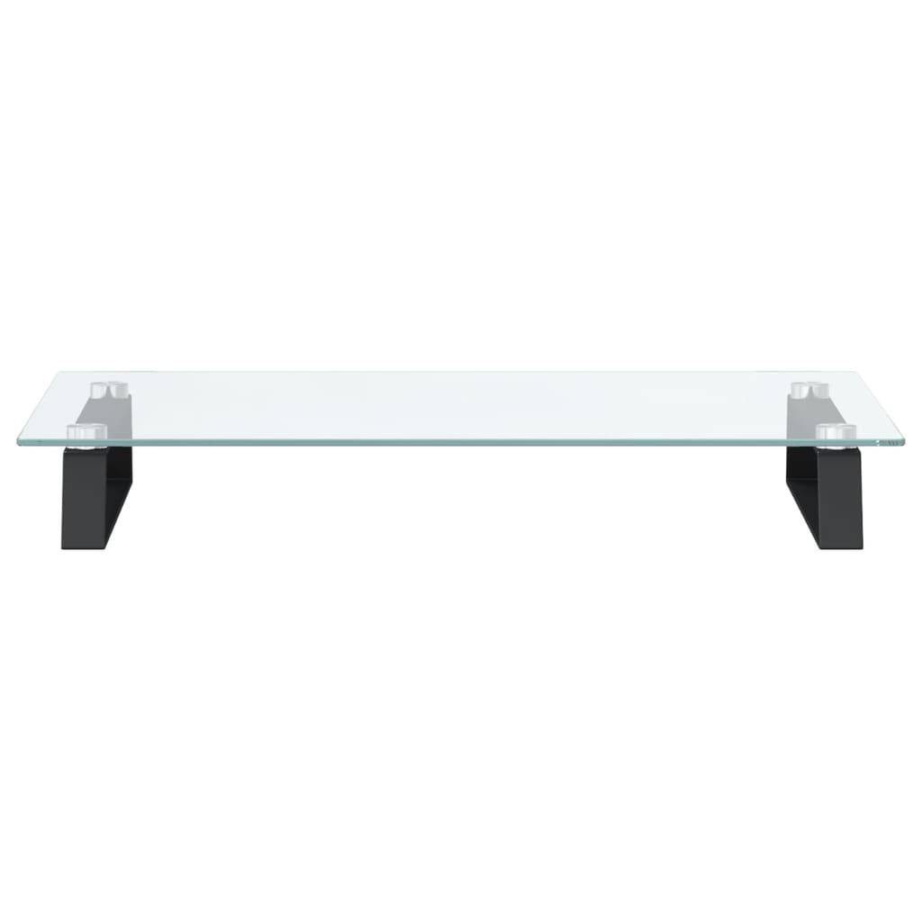vidaXL Monitorständer Schwarz 60x35x8 cm Hartglas und Metall