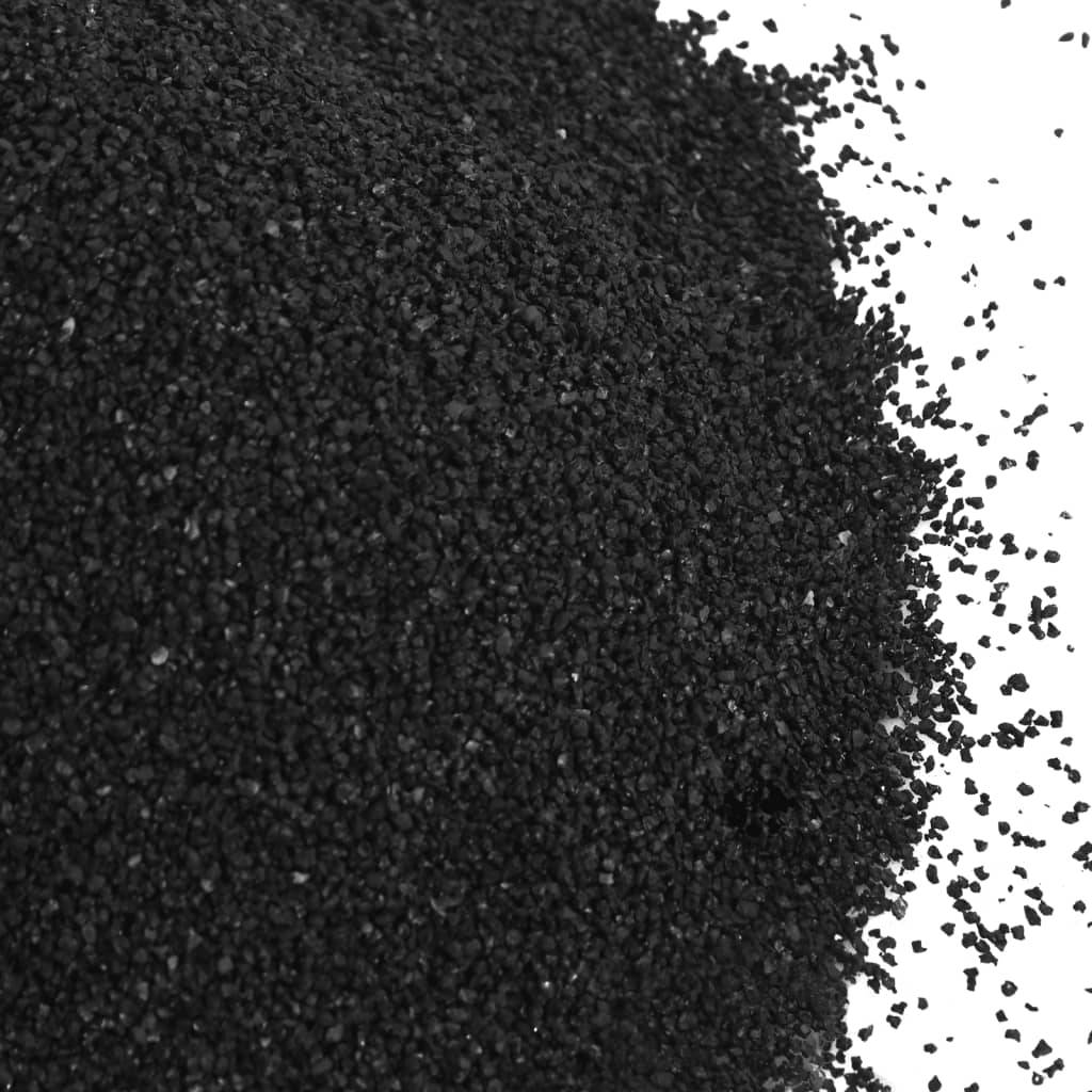 vidaXL Aquariensand 25 kg Schwarz 0,2-2 mm