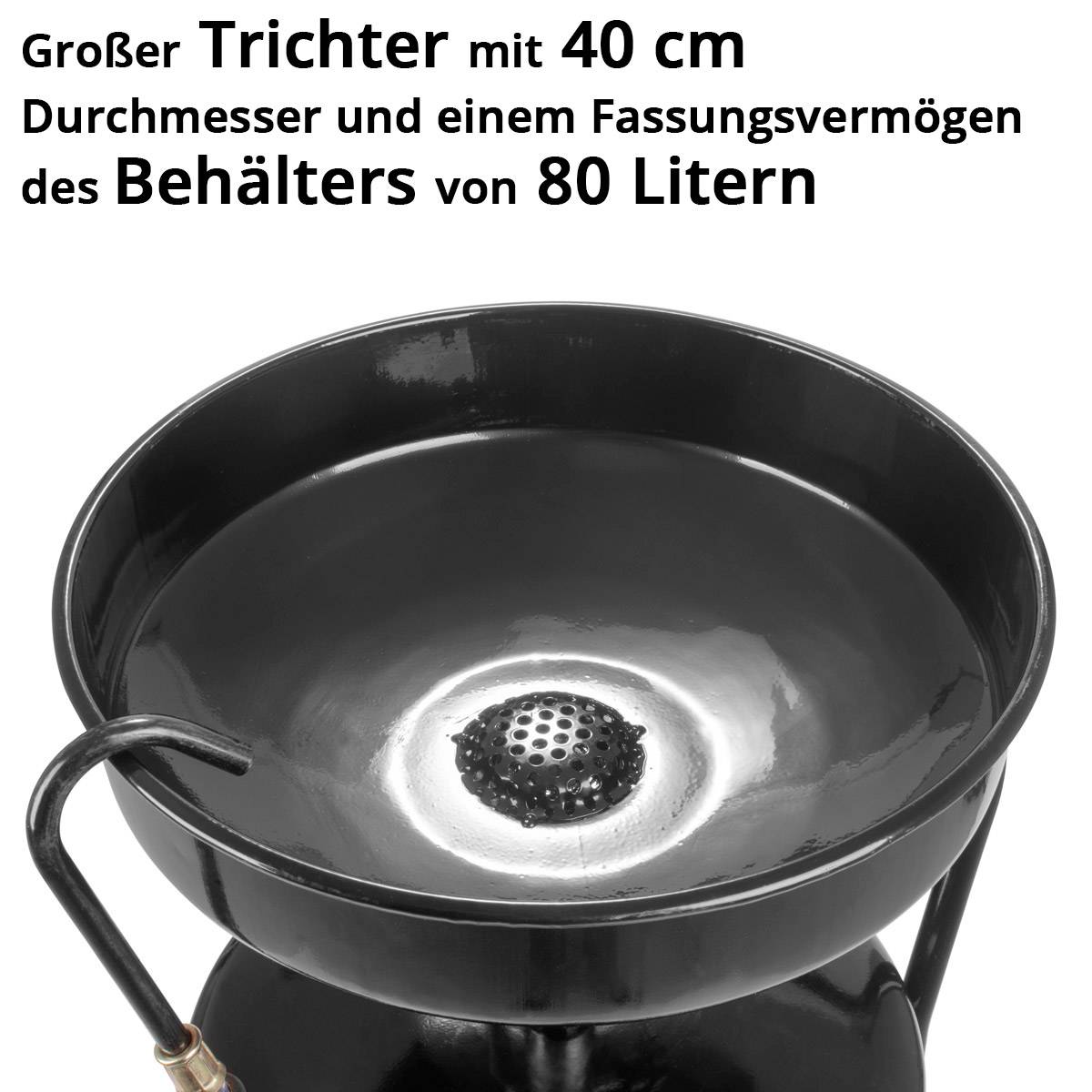 STAHLWERK Ölabscheider 80 l Öl Auffangbehälter Ölauffangwagen Ölablassgerät