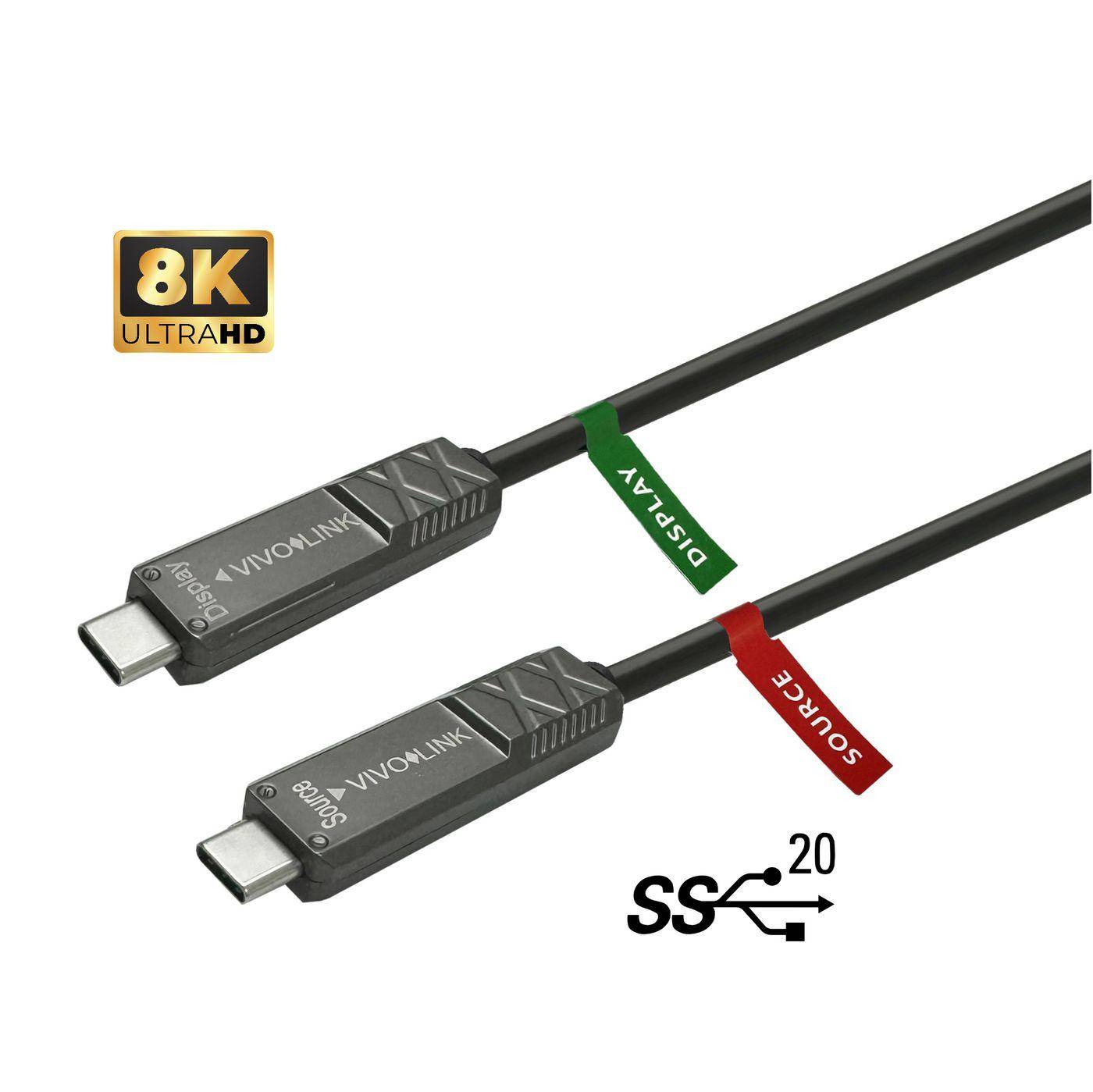 Vivolink PROUSBCMM12.5OP USB Kabel 12,5 m USB 3.2 Gen 2 (3.1 Gen 2) USB C Schwarz (PROUSBCMM12.5OP)