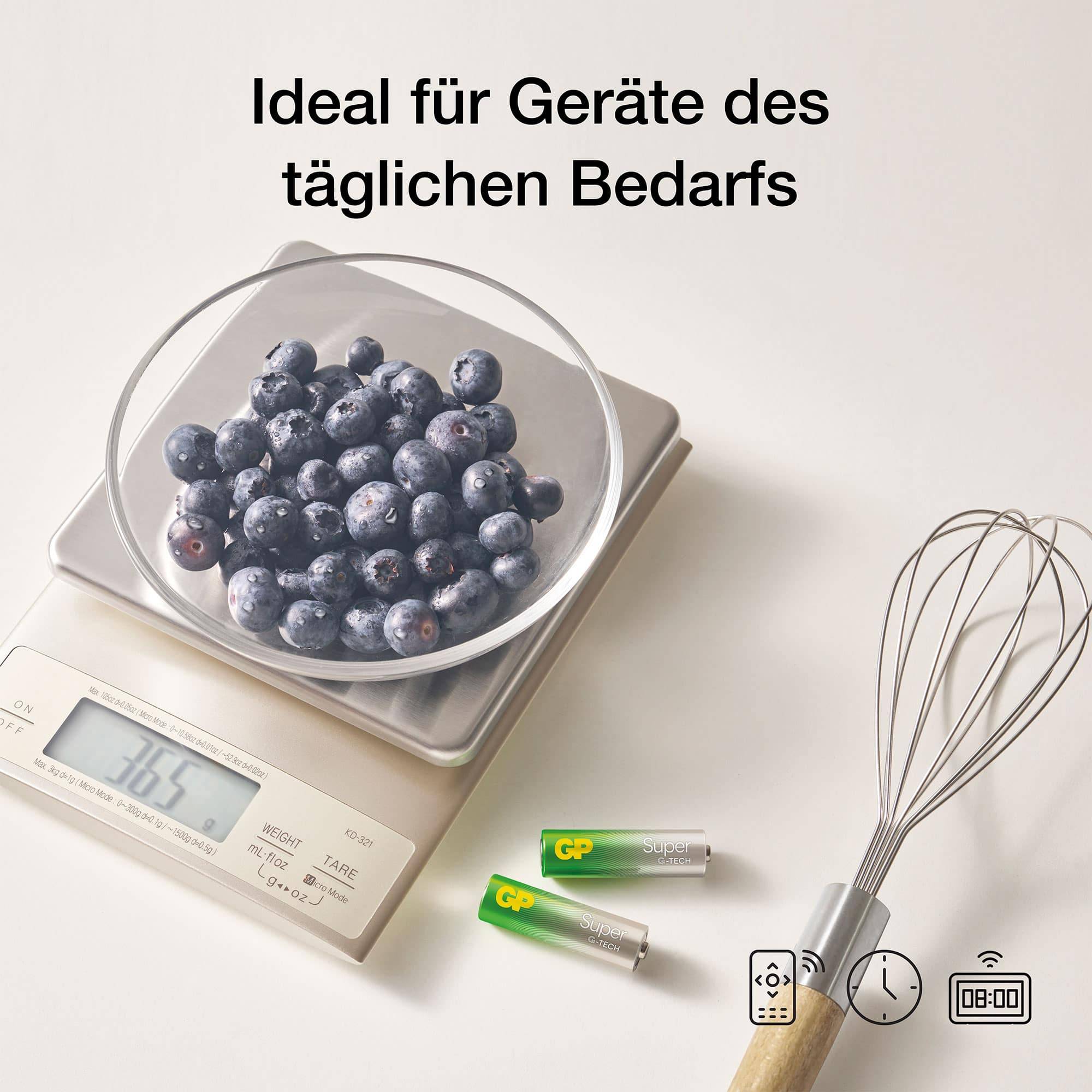 GP Super Mignon (AA)-Batterie Alkali-Mangan 1.5 V 40 St.