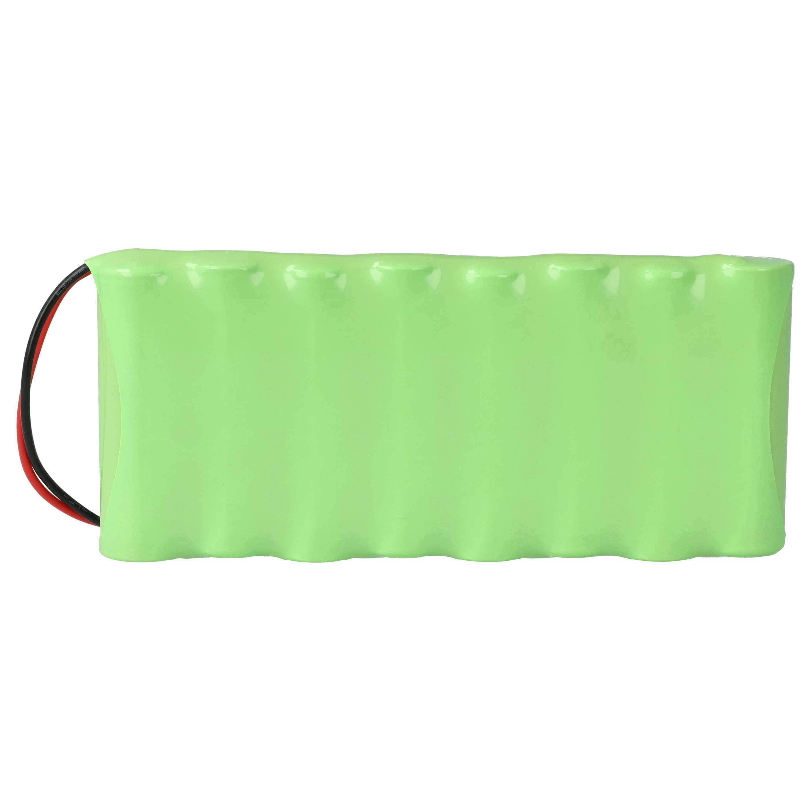vhbw 2x Akku Ersatz für Visonic 103-300672, 0-9912-G, GP180AAH8BMX für Alarmanlage, Alarmsystem (2200 mAh, 9,6 V, NiMH)