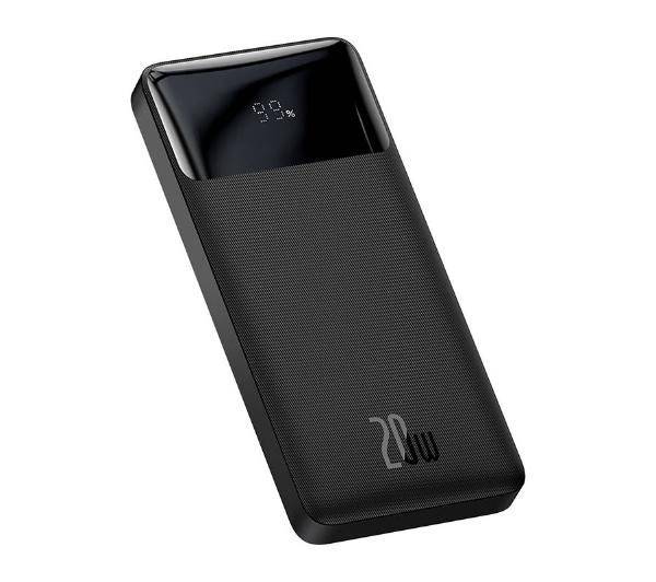 Baseus Bipow Powerbank, 10.000mAh, 2x USB + USB-C, 20W, schwarz
