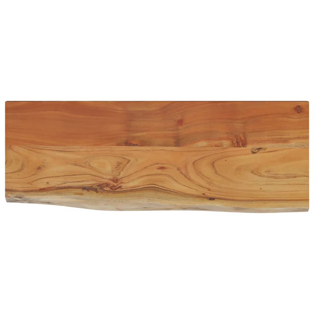 vidaXL Wandregal 80x30x3,8 cm Rechteckig Massivholz Akazie Baumkante
