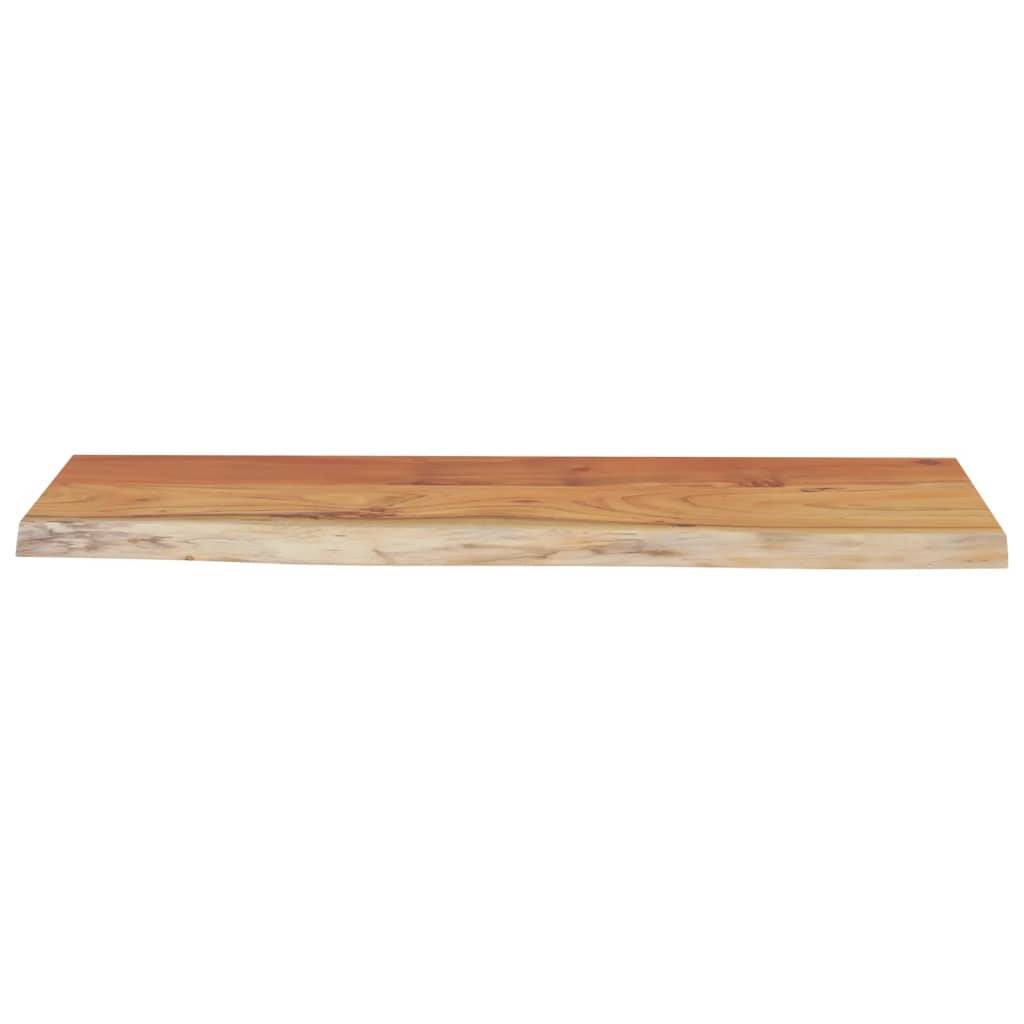 vidaXL Wandregal 80x30x3,8 cm Rechteckig Massivholz Akazie Baumkante