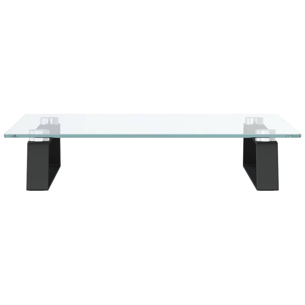 vidaXL Monitorständer Schwarz 40x35x8 cm Hartglas und Metall