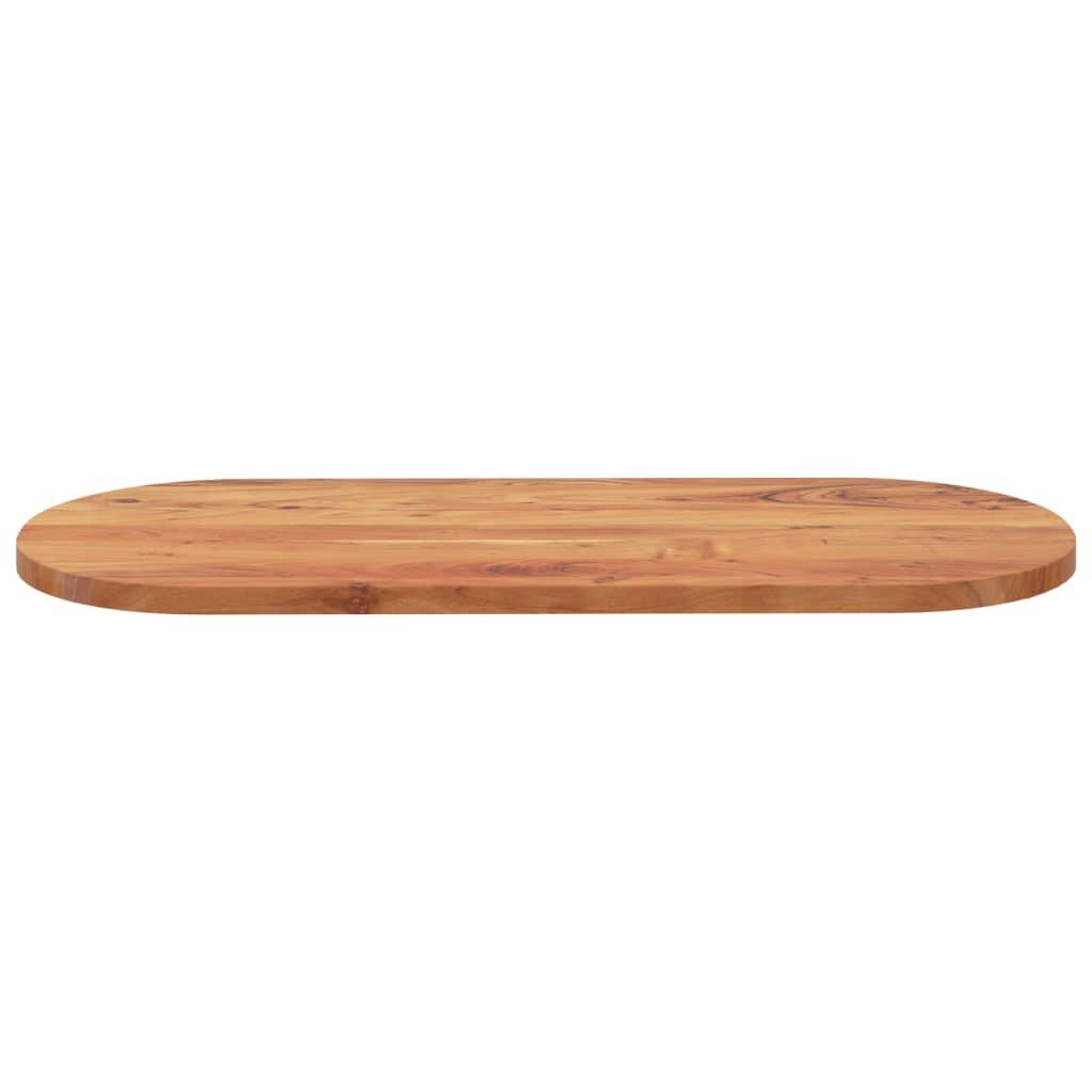 vidaXL Tischplatte 140x60x3,8 cm Oval Massivholz Akazie