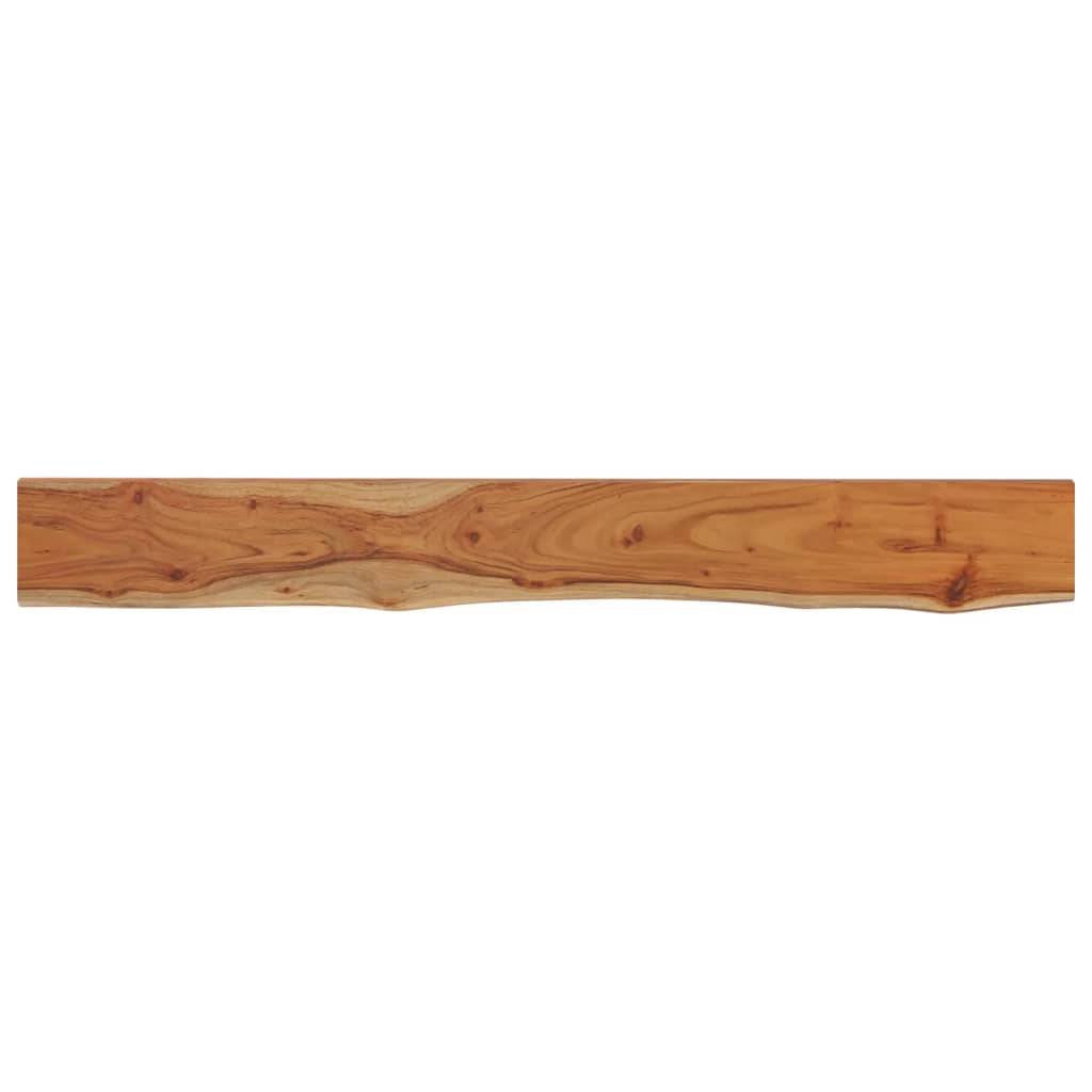 vidaXL Wandregal 180x20x3,8 cm Rechteckig Massivholz Akazie Baumkante