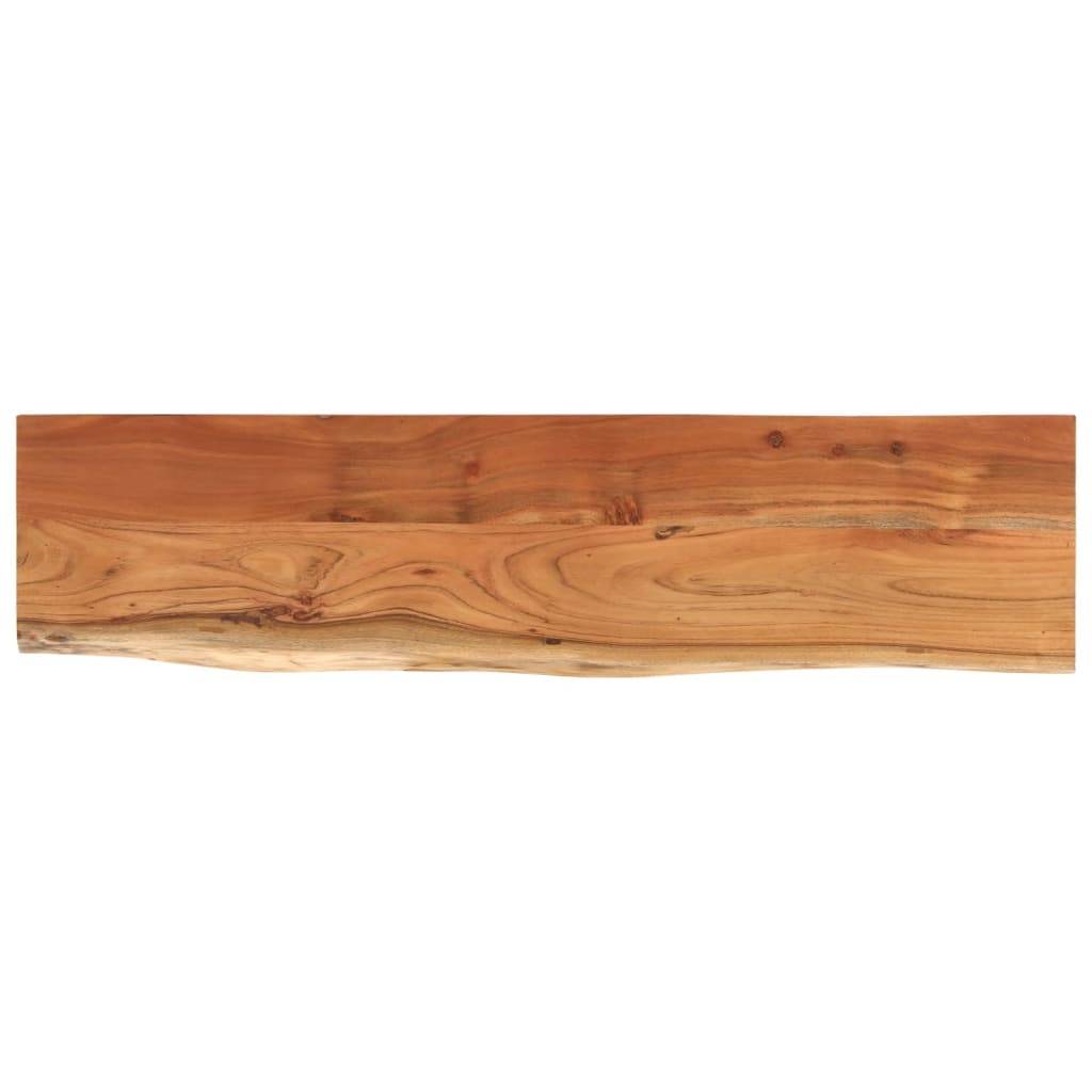 vidaXL Wandregal 80x20x3,8 cm Rechteckig Massivholz Akazie Baumkante