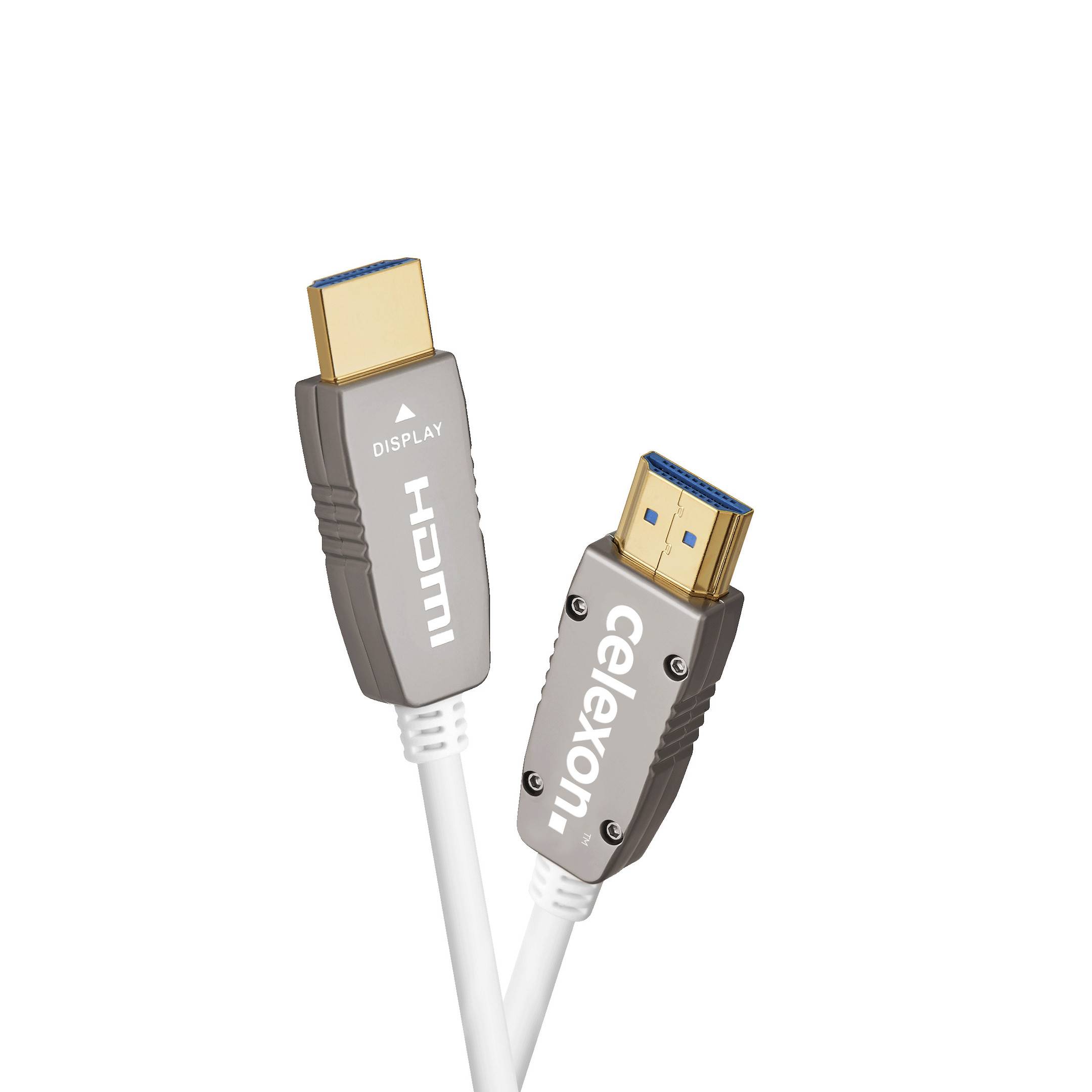celexon UHD Optical Fibre HDMI 8K 48Gbps Active Kabel 70m, weiß