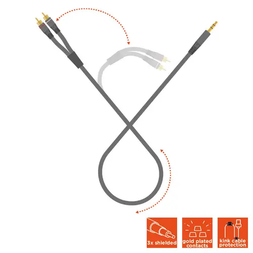 celexon 2x Cinch auf 3,5mm Stereo Klinke Audiokabel 10,0m - Professional Line celexon 2x Cinch auf 3,5mm Stereo Klinke Audiokabel 10,0m - Professional Line