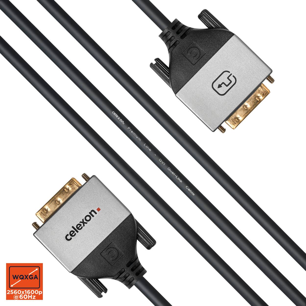 celexon DVI Dual Link Kabel 1,0m - Professional Line