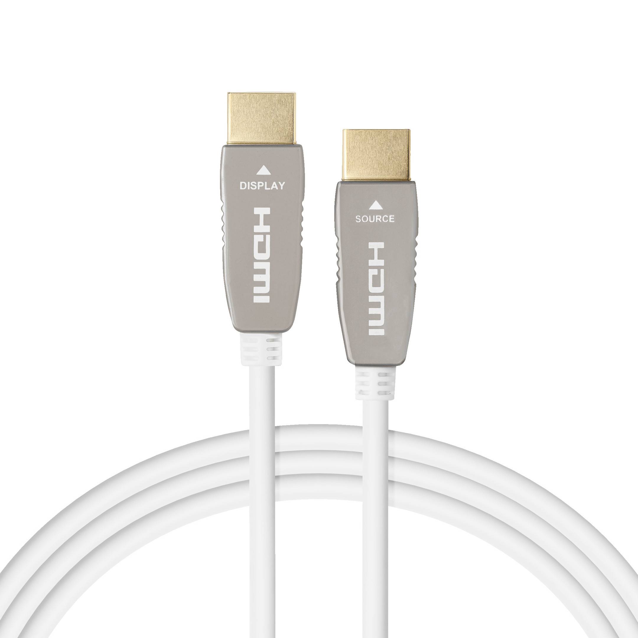 celexon UHD Optical Fibre HDMI 2.1 8K Active Kabel 25m, weiß