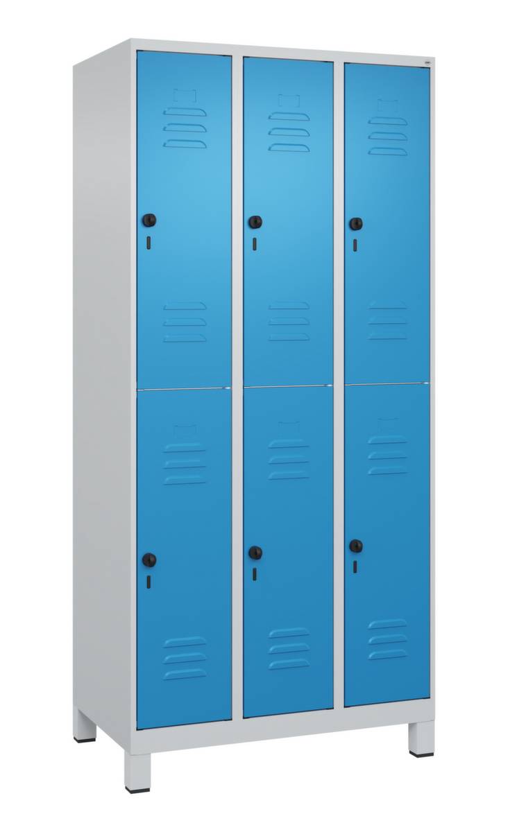 Spind Classic PLUS doppelt 3Abt 1950x900x500 lgr/lbl