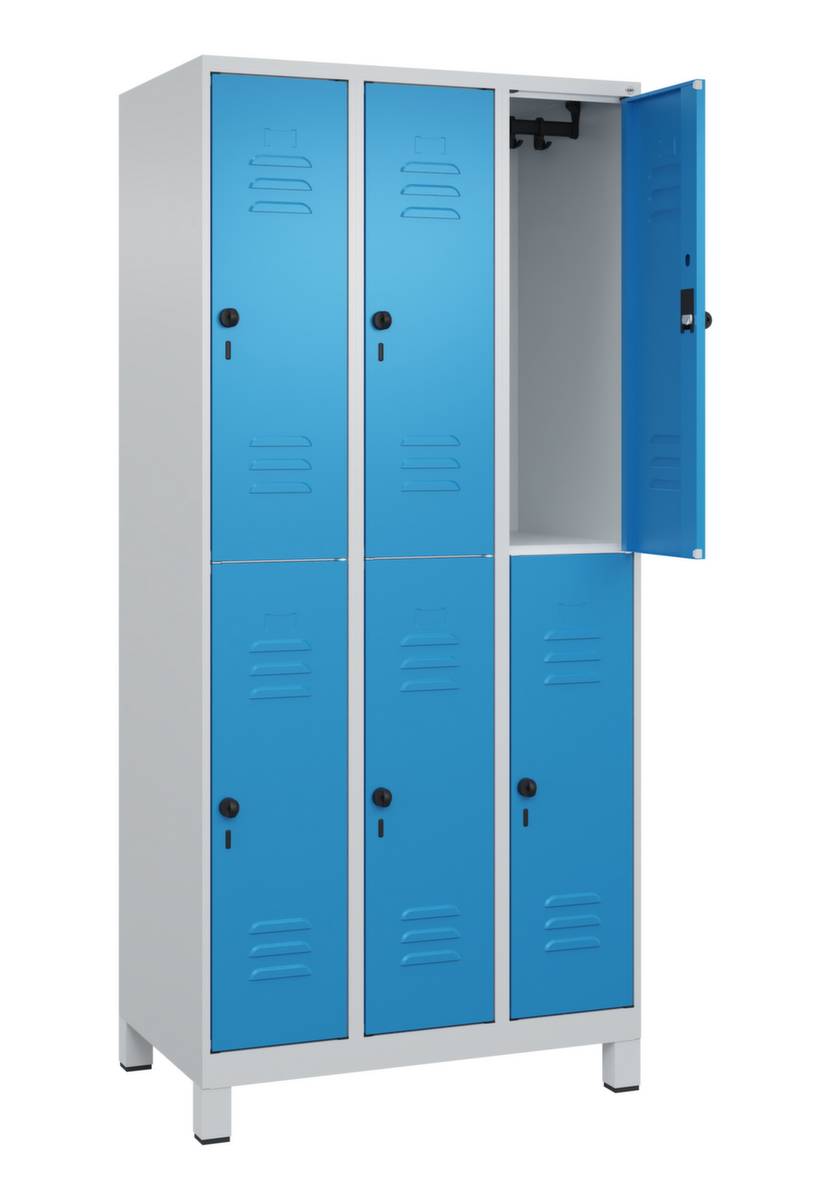 Spind Classic PLUS doppelt 3Abt 1950x900x500 lgr/lbl