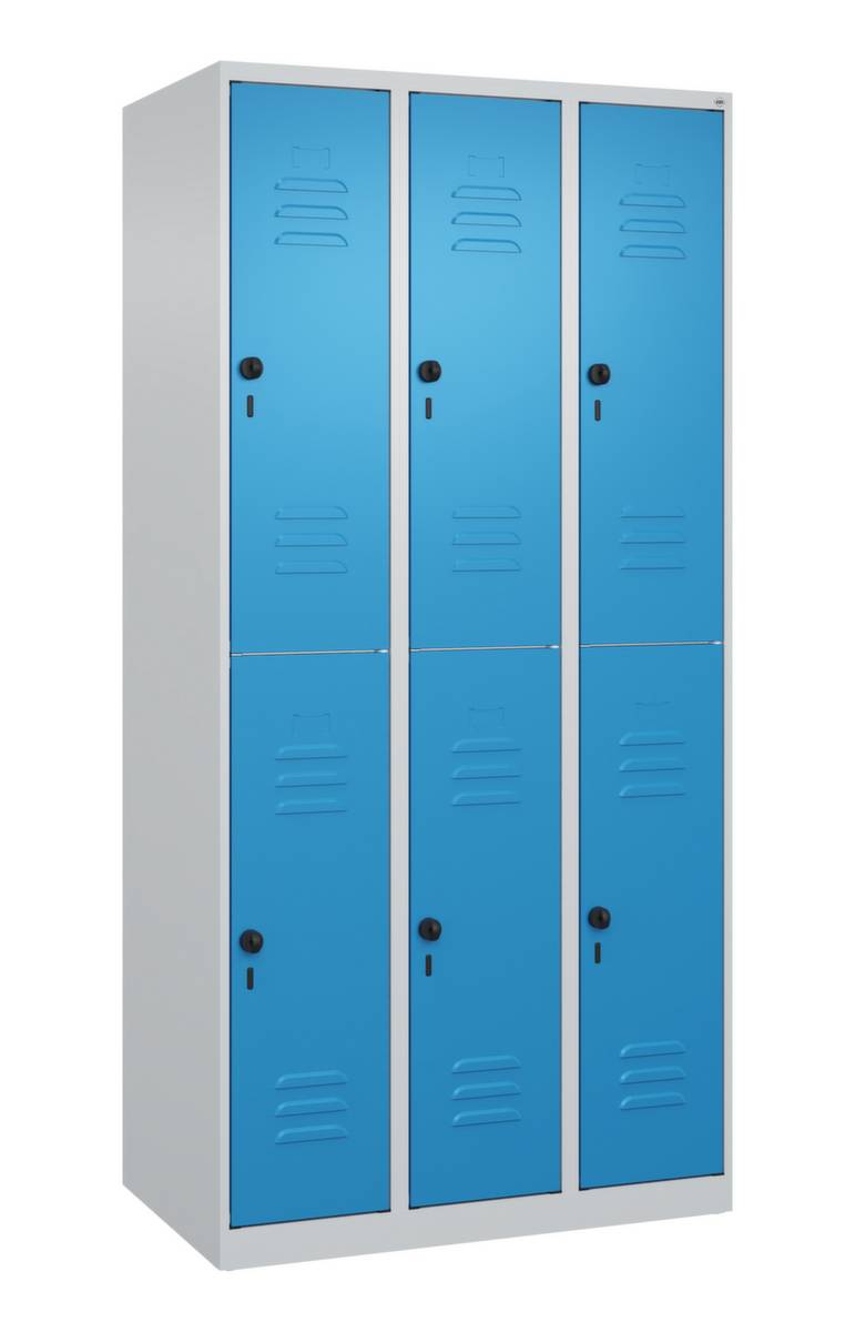 Spind Classic PLUS doppelt 3Abt 1850x900x500 lgr/lbl