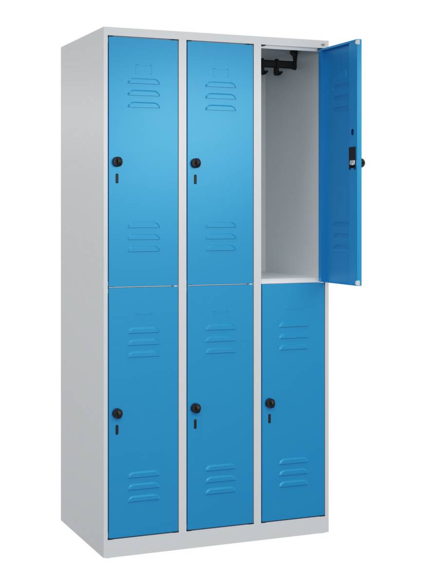 Spind Classic PLUS doppelt 3Abt 1850x900x500 lgr/lbl