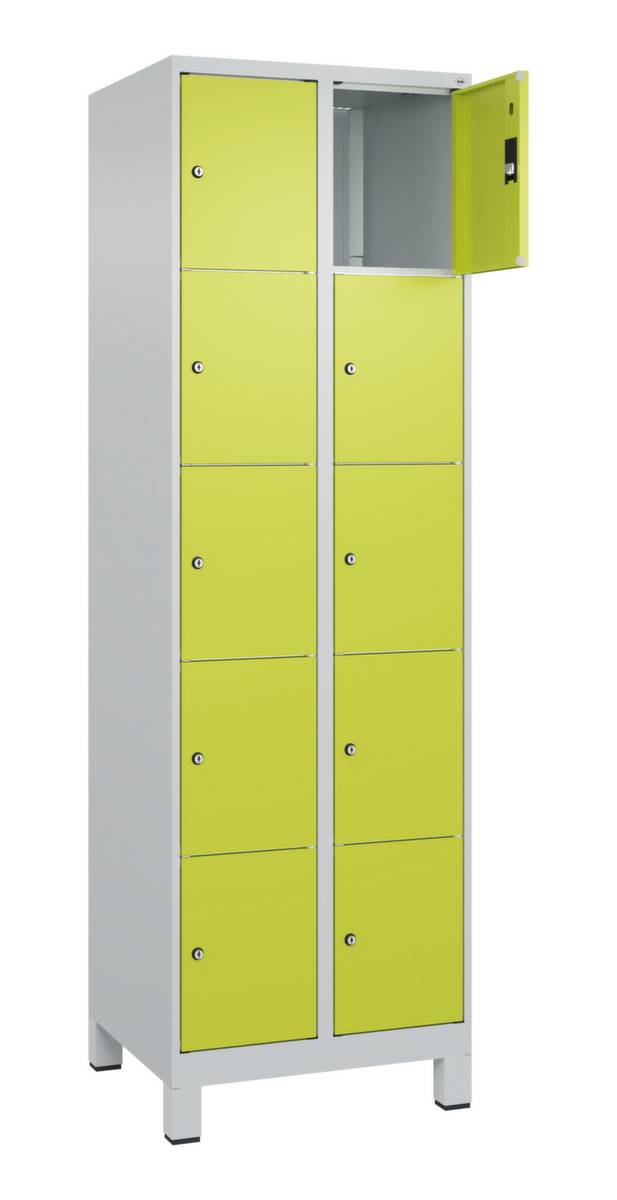 Schließfachschr Classic PLUS 2x5F 1950x600x500 lgr/cgn