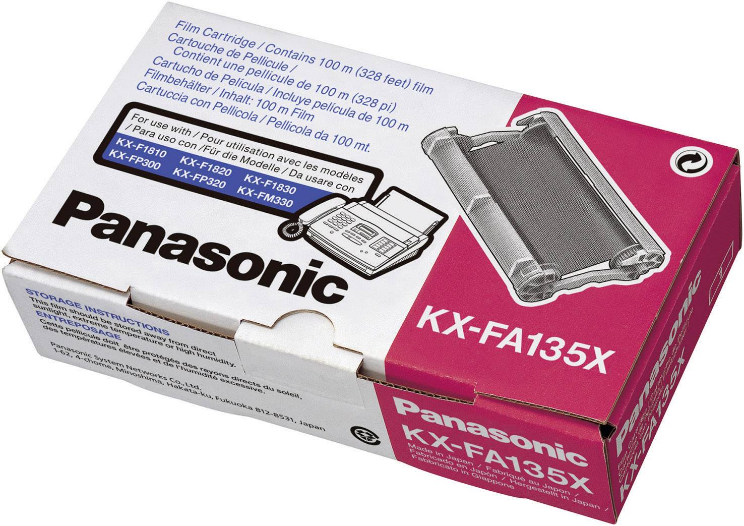 Thermotransferband Original Panasonic KX-FA135X schwarz