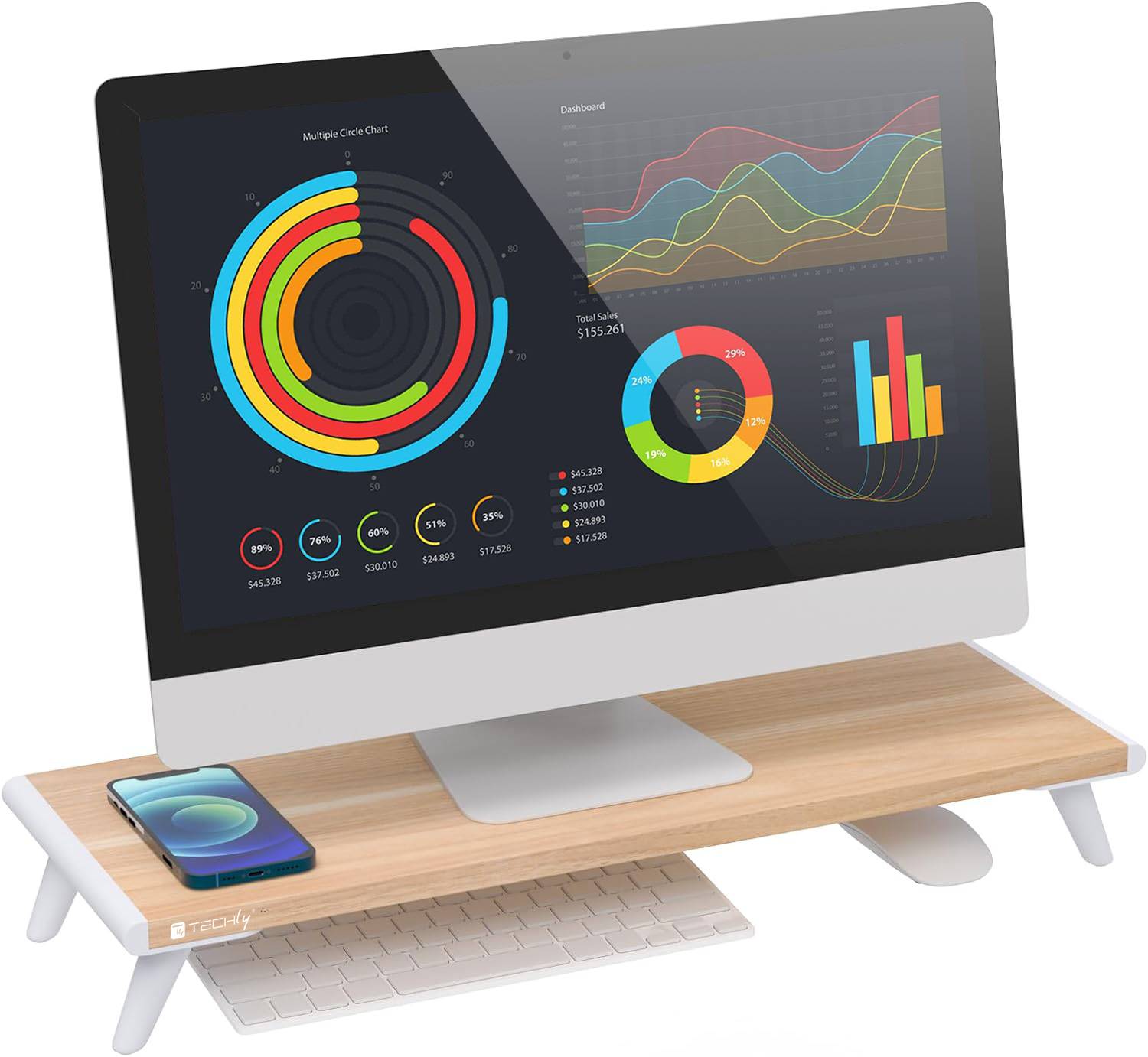 Techly Bildschirmständer - universell und ergonomisch