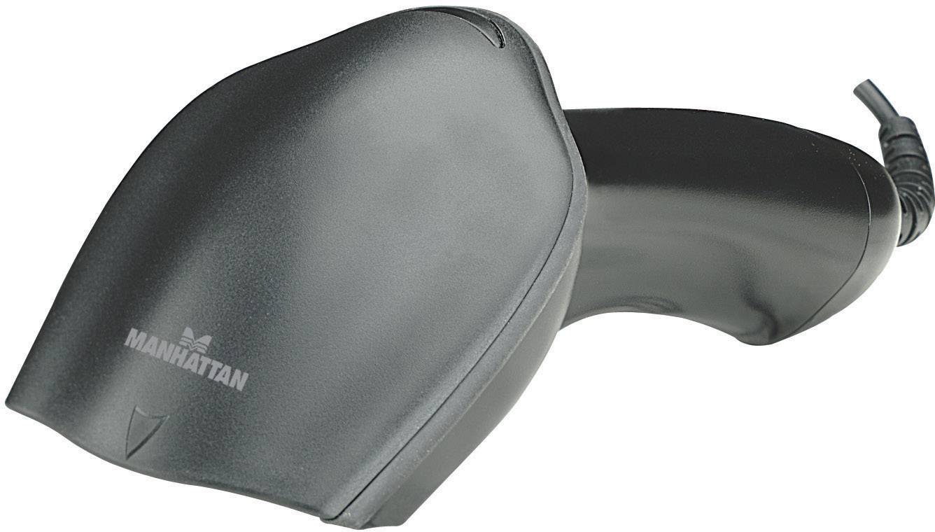 Manhattan 177603 USB-Kit Barcode-Scanner Kabelgebunden 1D, 2D Imager Schwarz Hand-Scanner USB