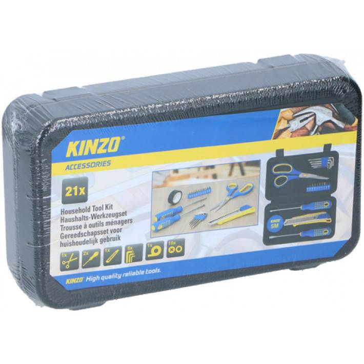 Haushalt Werkzeug Set 21-teilig Maßband Schraubenzieher Messer Schere uvm.