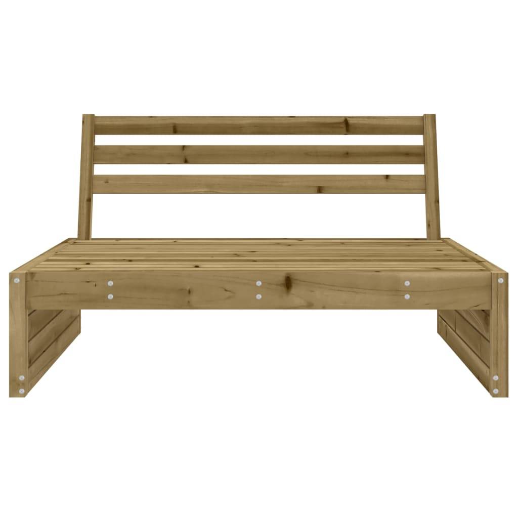 vidaXL Garten-Mittelsofa 120x80 cm Kiefernholz Imprägniert