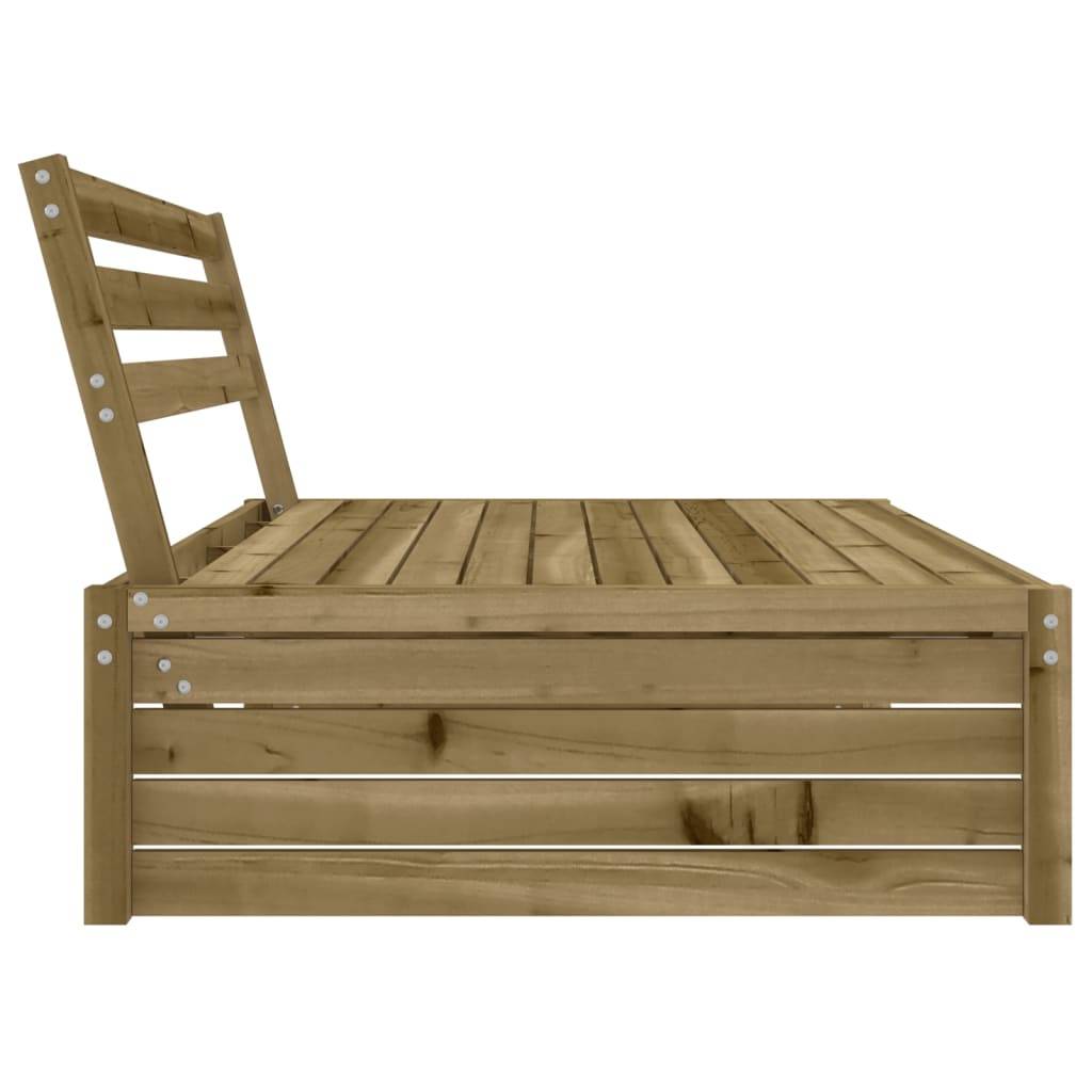 vidaXL Garten-Mittelsofa 120x80 cm Kiefernholz Imprägniert