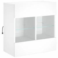 vidaXL TV-Wandschrank mit LED-Leuchten Weiß 58,5x30x60,5 cm vidaXL TV-Wandschrank mit LED-Leuchten Weiß 58,5x30x60,5 cm