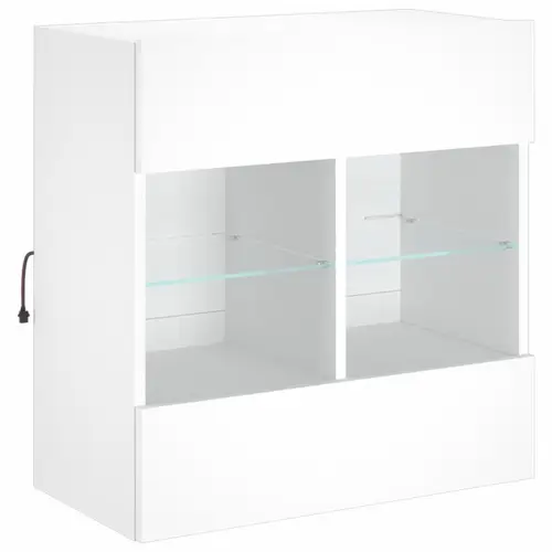 vidaXL TV-Wandschrank mit LED-Leuchten Weiß 58,5x30x60,5 cm vidaXL TV-Wandschrank mit LED-Leuchten Weiß 58,5x30x60,5 cm