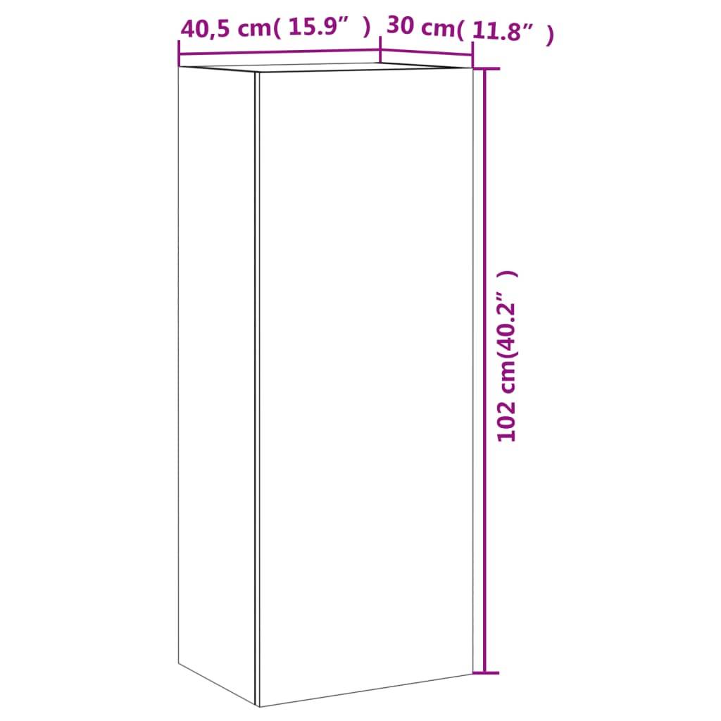 vidaXL TV-Wandschrank Sonoma-Eiche 40,5x30x102 cm Holzwerkstoff