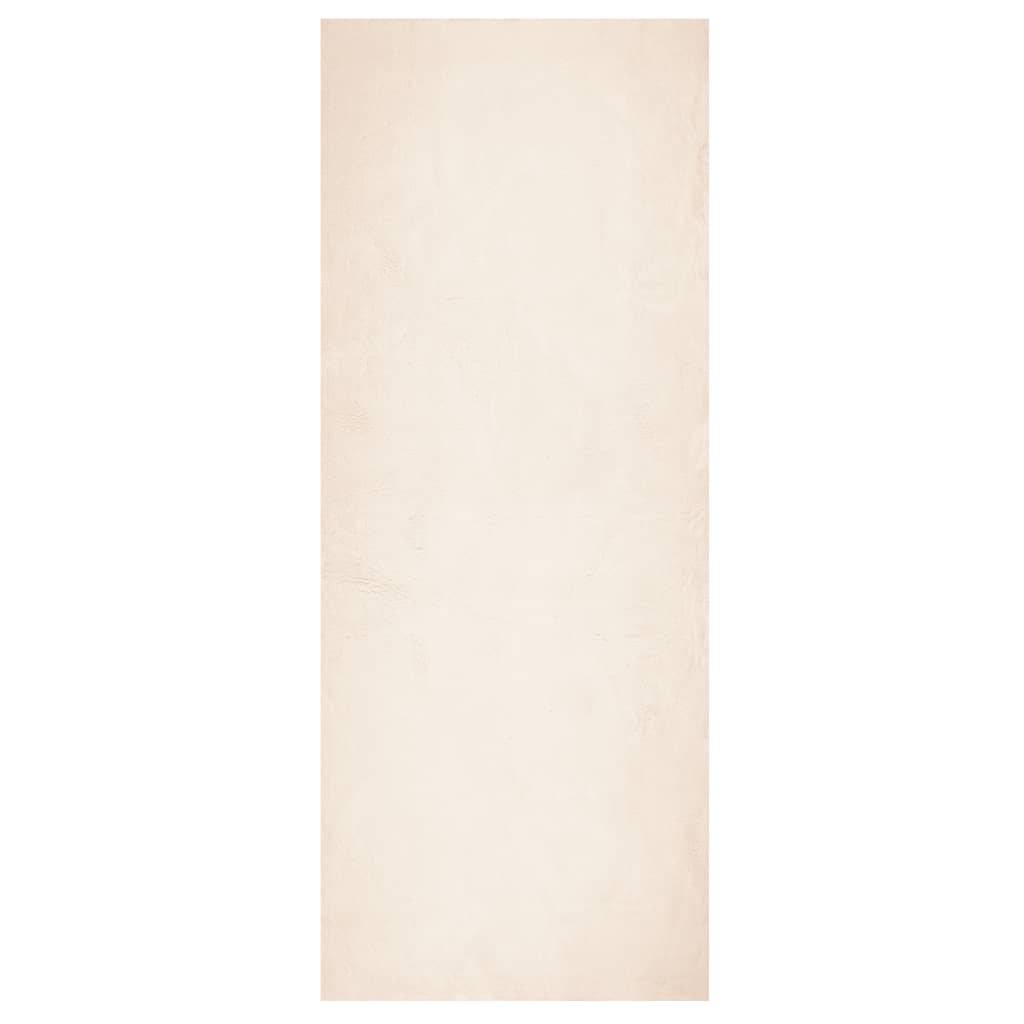 vidaXL Teppich HUARTE Kurzflor Weich und Waschbar Beige 80x200 cm