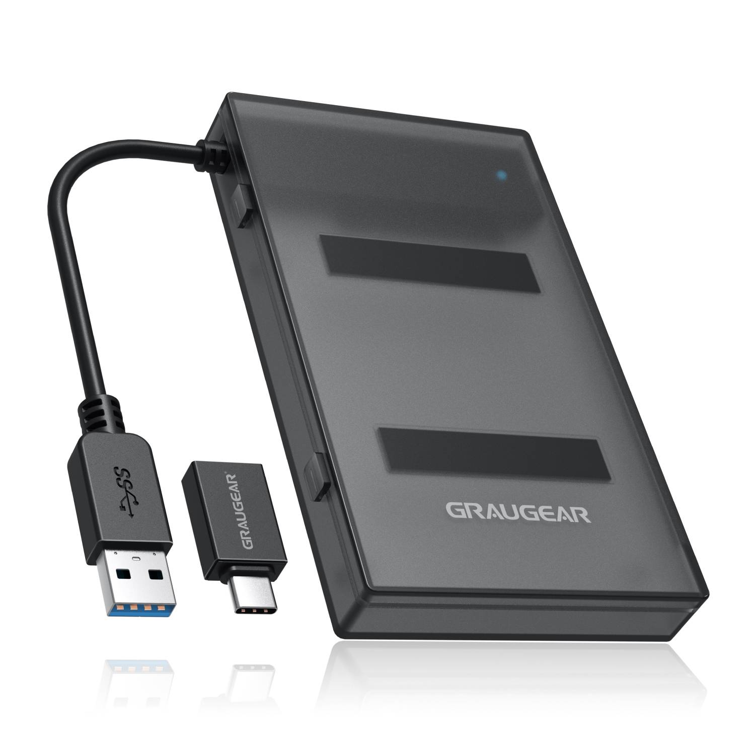 GrauGear USB-A/C 3.1 Adapterkabel 2.5" SATA SSD/HDD - Digital/Daten - Serial ATA