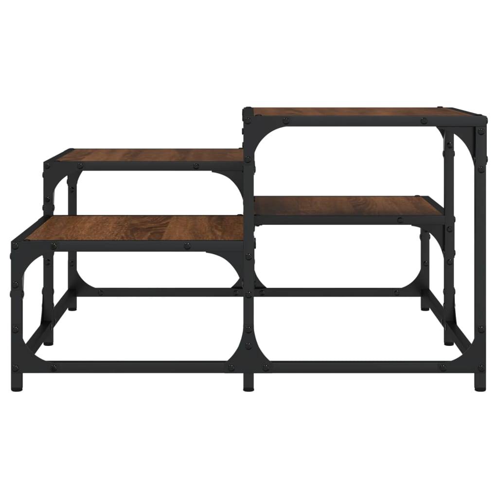 vidaXL Couchtisch Braun Eichen-Optik 68x68x40 cm Holzwerkstoff