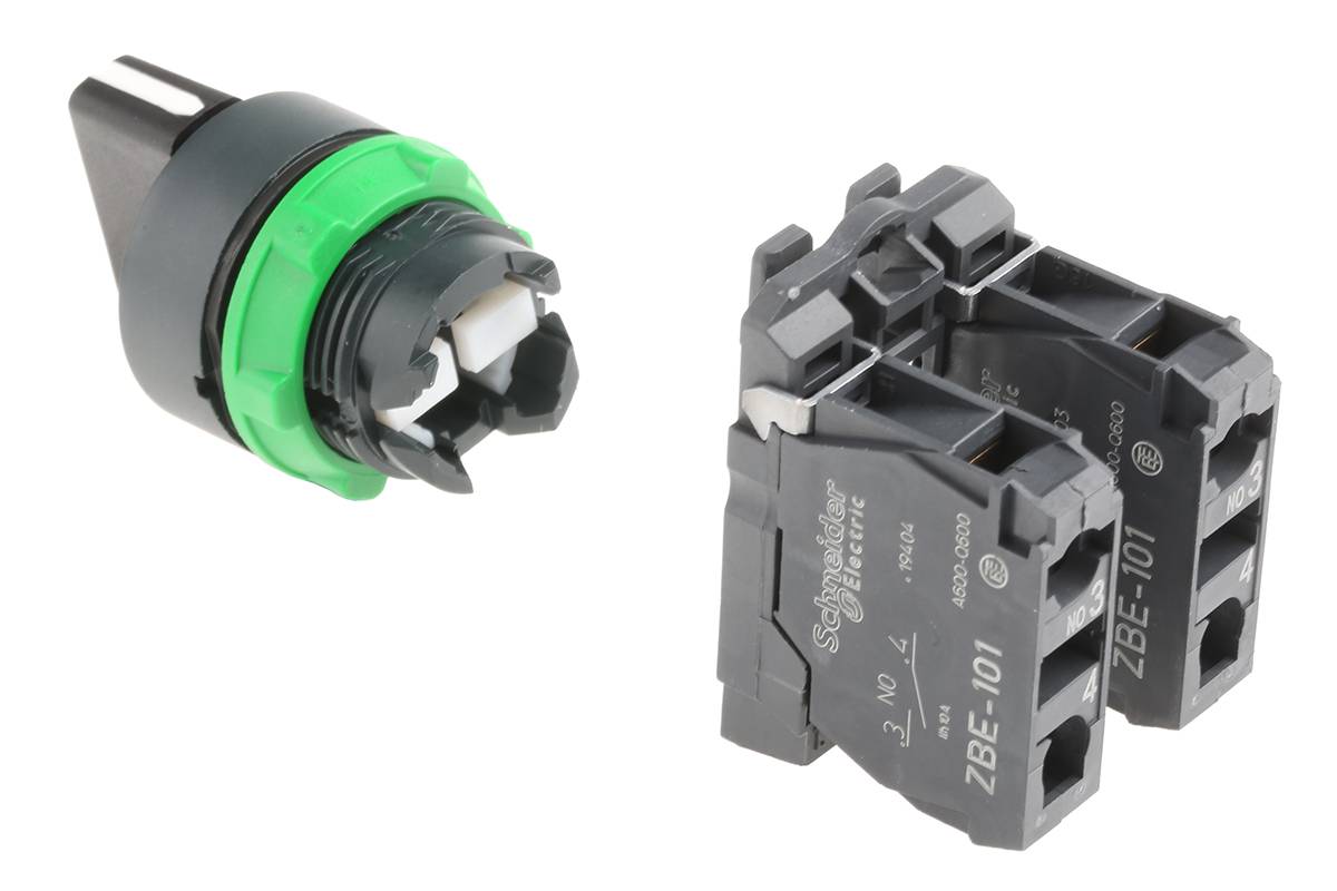 Schneider Electric XB5AD33 Harmony XB5AD33 Wahltaste Drehschalter Schwarz 3 x 45 ° Drehentriegelung 1 St.