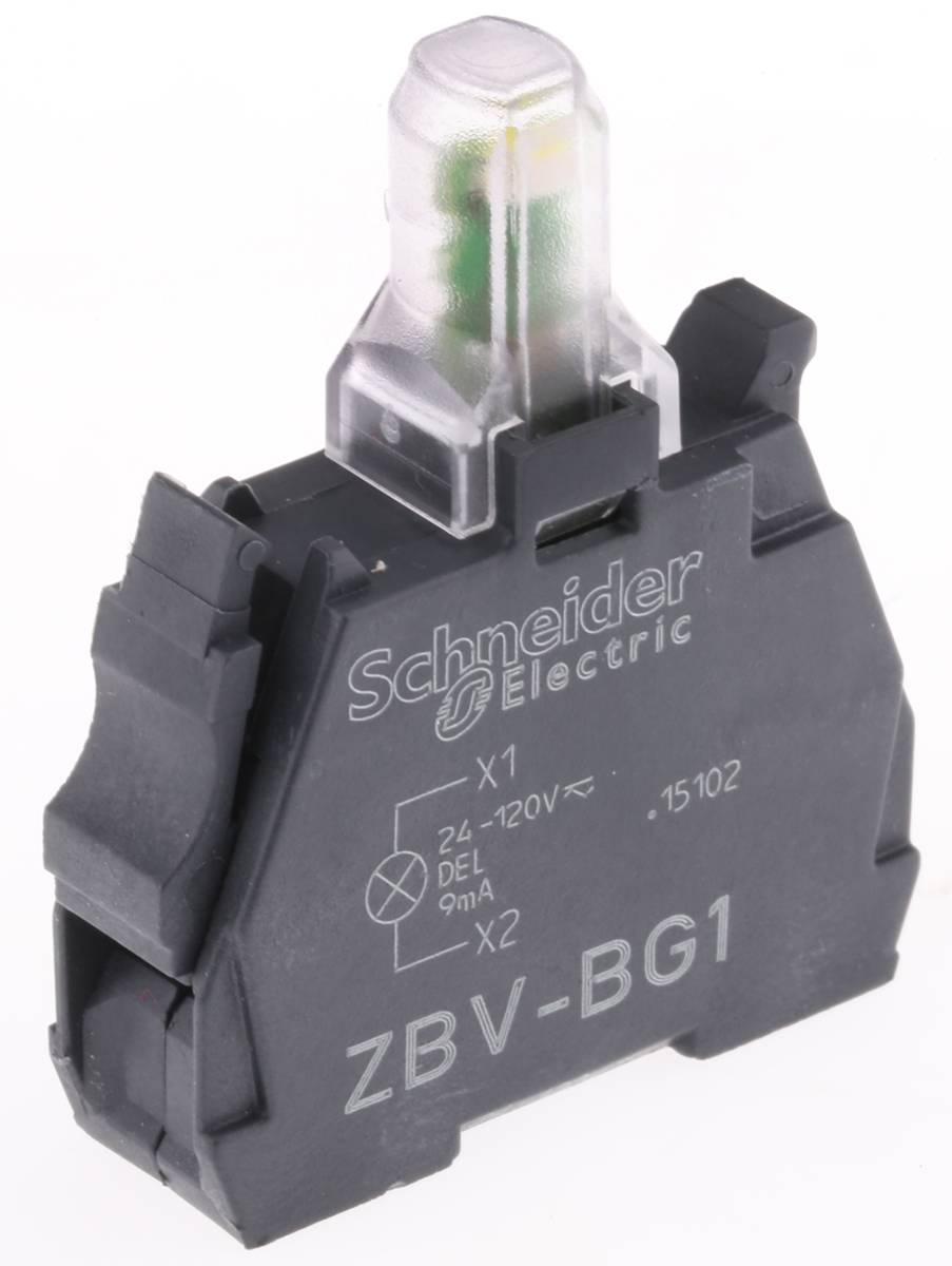 Schneider Electric Harmony XB Lichtblock Anzeigenblock Universal-LED Weiß beleuchtet, 24 → 120V, Schraubanschluss