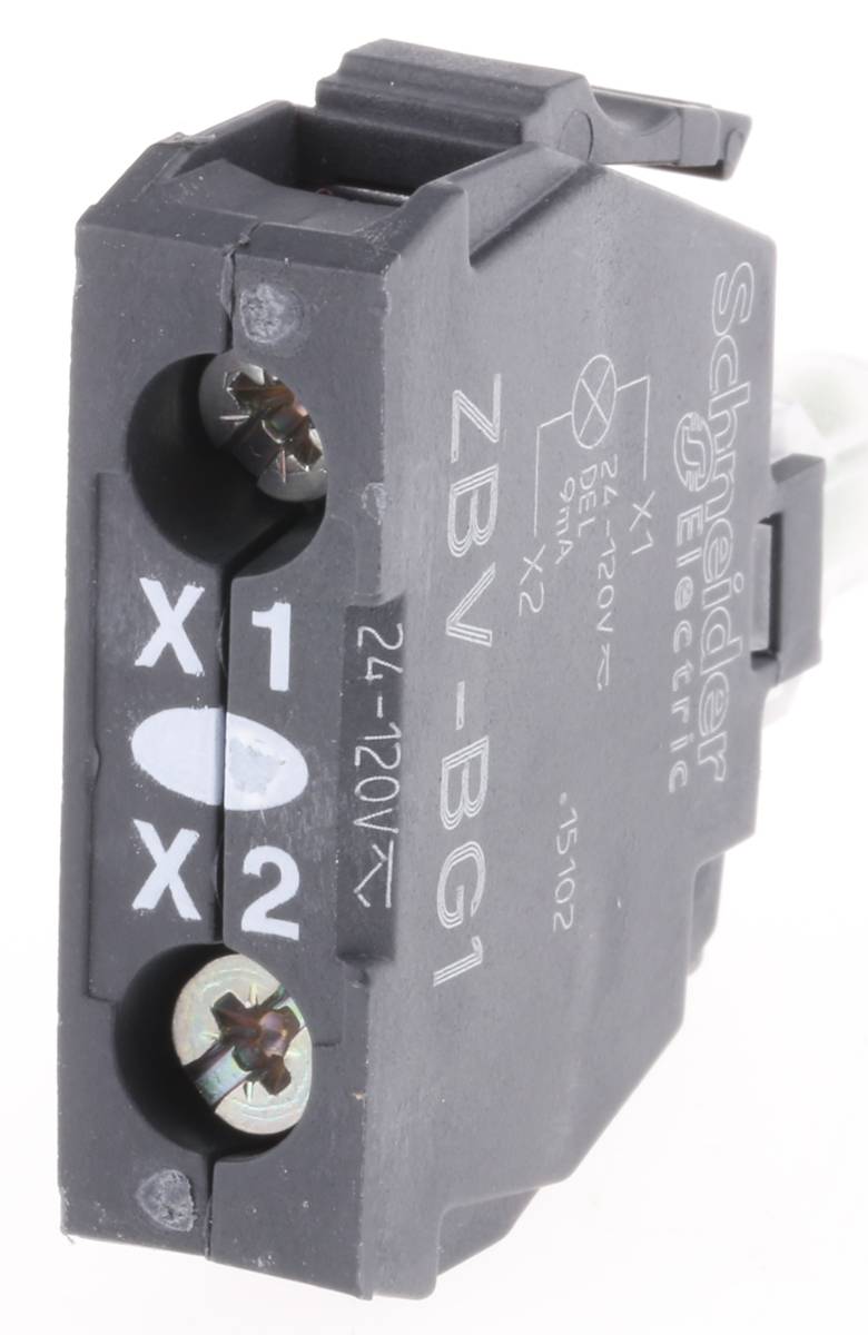 Schneider Electric Harmony XB Lichtblock Anzeigenblock Universal-LED Weiß beleuchtet, 24 → 120V, Schraubanschluss