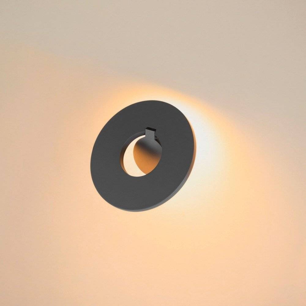 LED Wandleuchte I-Ring in Anthrazit 9,2W 670lm IP65