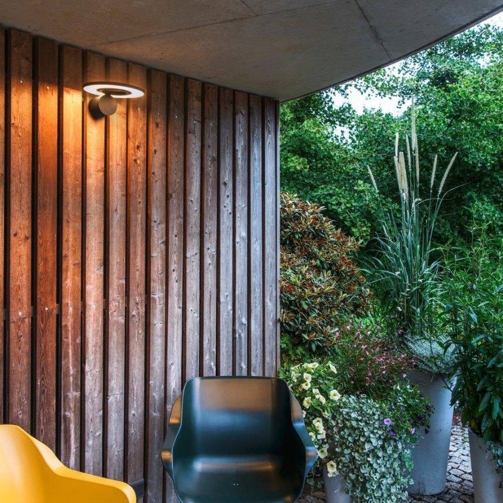 LED Wandleuchte I-Ring in Anthrazit 9,2W 670lm IP65