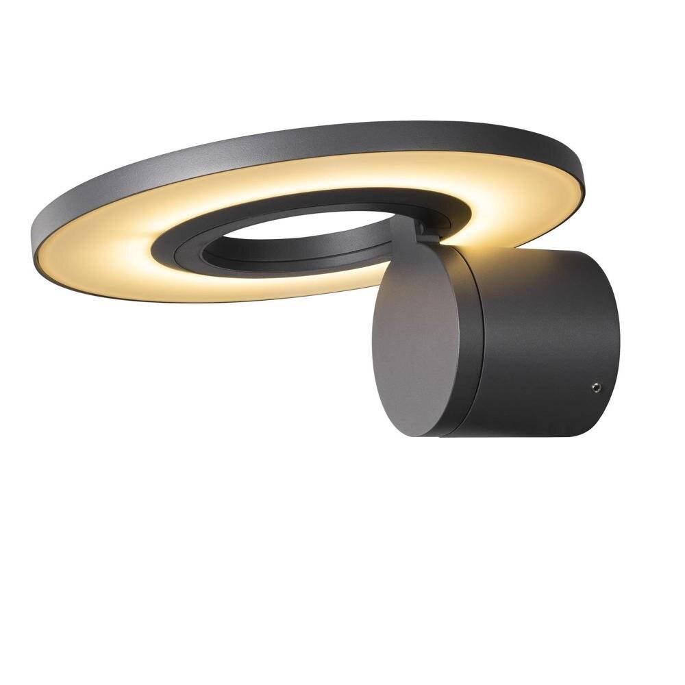 LED Wandleuchte I-Ring in Anthrazit 9,2W 670lm IP65