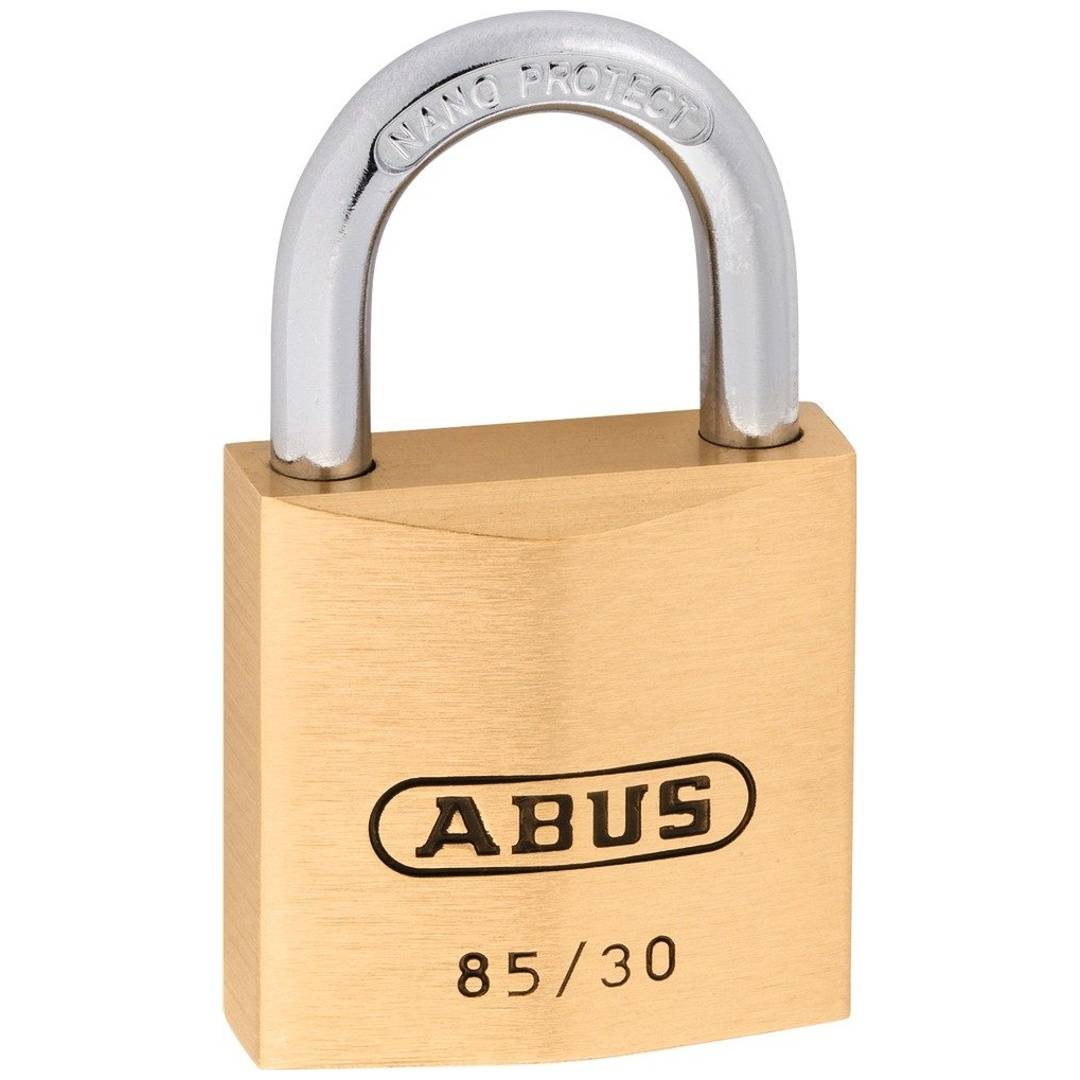 ABUS Vorhangschloss Messing 85/30 gl.-0186