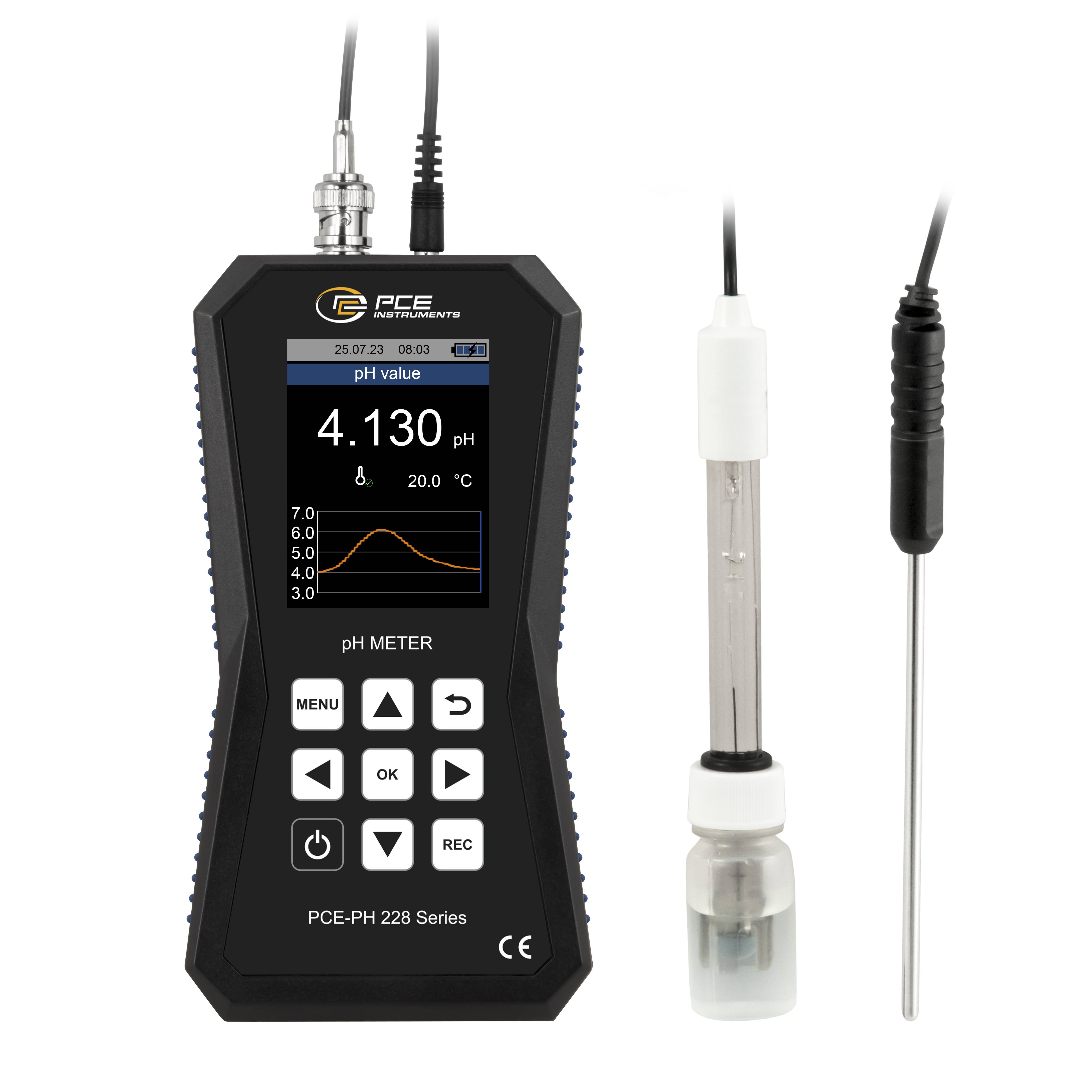 PCE Instruments PCE-PH 228 pH-Messgerät pH-Wert, Temperatur, Redox (ORP)