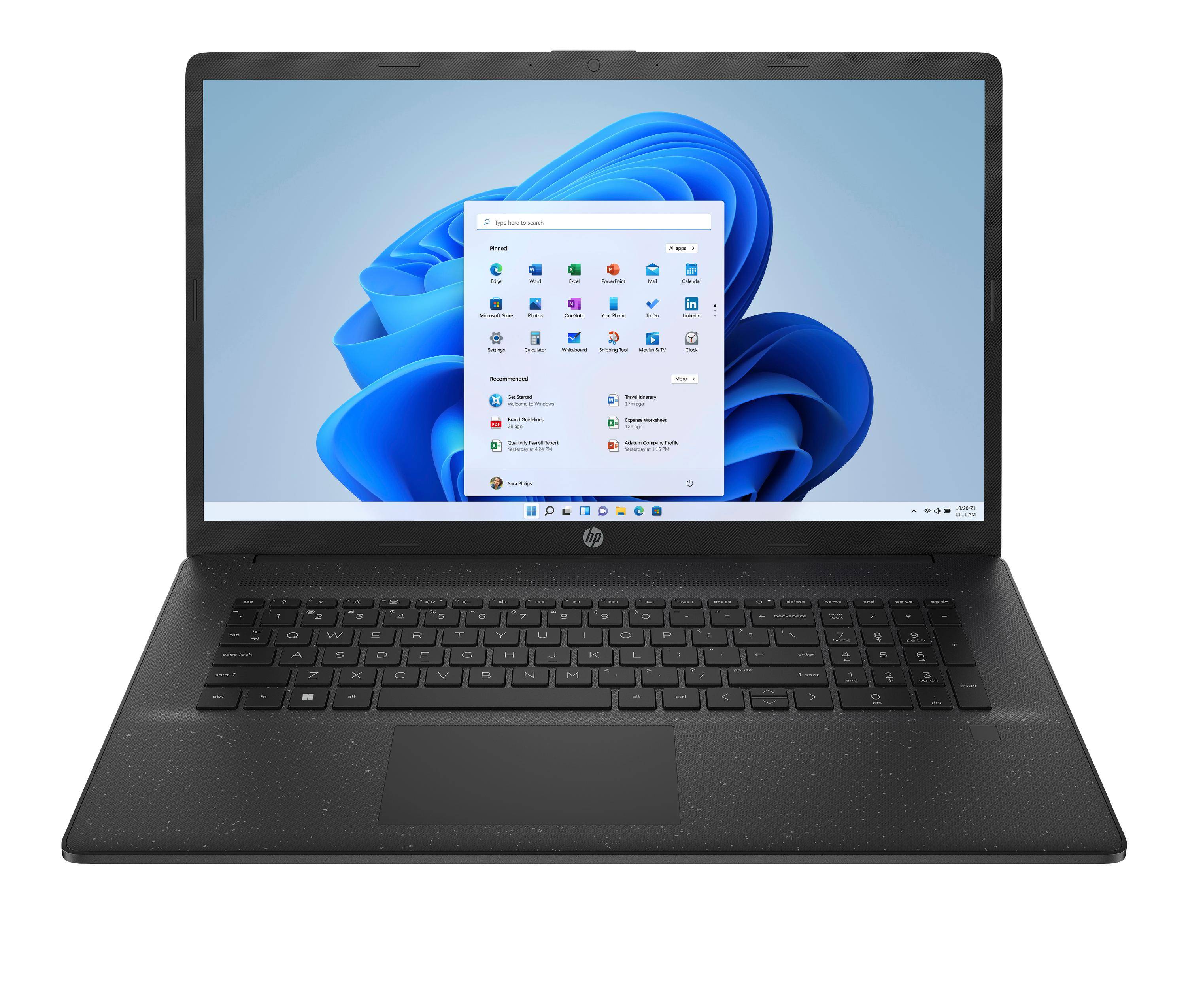 HP Notebook 17-cp2139ng, 43,9cm (17,3"), FHD, AMD Ryzen™ 3 7320U, 8GB DDR5, 512 GB SSD, Windows 11 Home