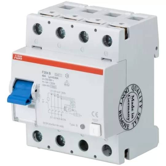 ABB FI-Schutzschalter F204B+63/0,3 4P,TypB+,63A,300mA, kurzzeitverz.